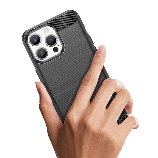iPhone 15 Pro Max Carbon Case Schwarz – Slim - MIZO.at