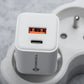 FORCELL Mini GaN III VT-35C – 35W USB-C & USB-A Schnellladegerät, Weiß - MIZO.at
