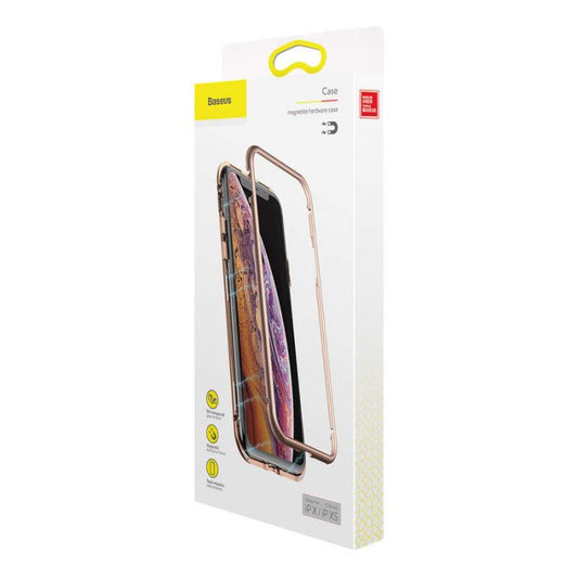 iPhone XS Case Magnetite Hardware – Premium Gold Schutz - MIZO.at