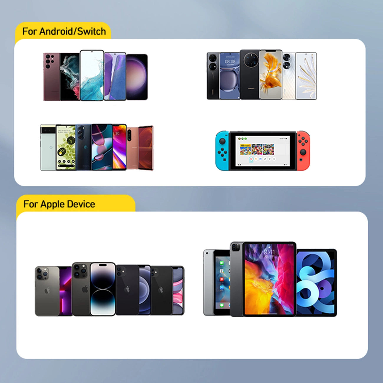 Wozinsky 20W USB-A USB-C Wall Charger | Dual Ports, Fast Charging (White) - MIZO.at