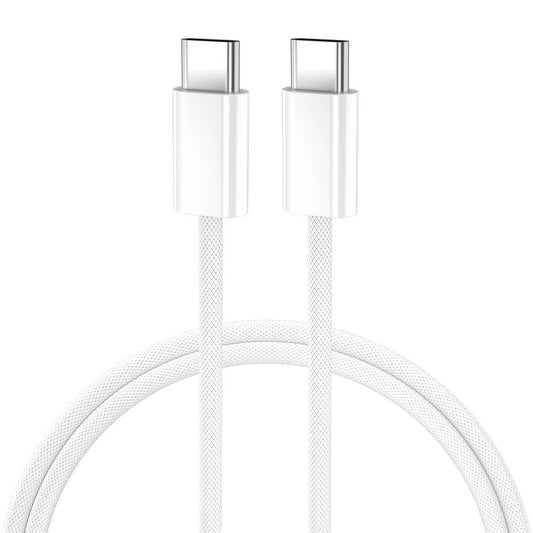 BWOO USB-C Kabel 60W BO-X284 – 1m Fast Charge Datenkabel Weiß - MIZO.at