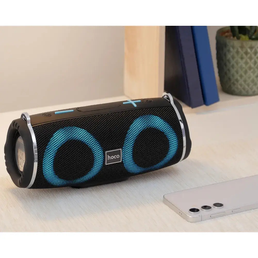 Hoco HC12 Bluetooth Speaker 2×5W LED Schwarz - MIZO.at