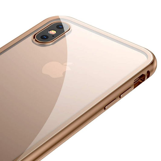 iPhone XS Case Magnetite Hardware – Premium Gold Schutz - MIZO.at