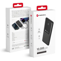 Forcell F-Energy S10K1 Power Bank | 10,000mAh Black Charger - MIZO.at