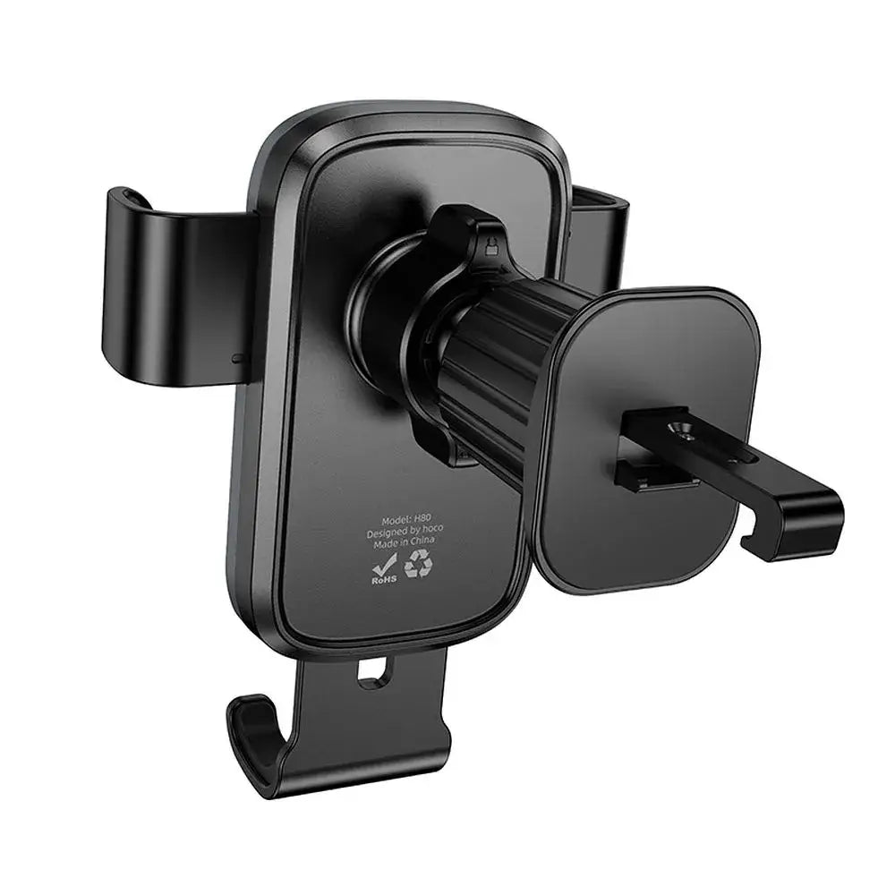 HOCO H80 Gravity Car Holder for Air Vent – Black/Gray - MIZO.at