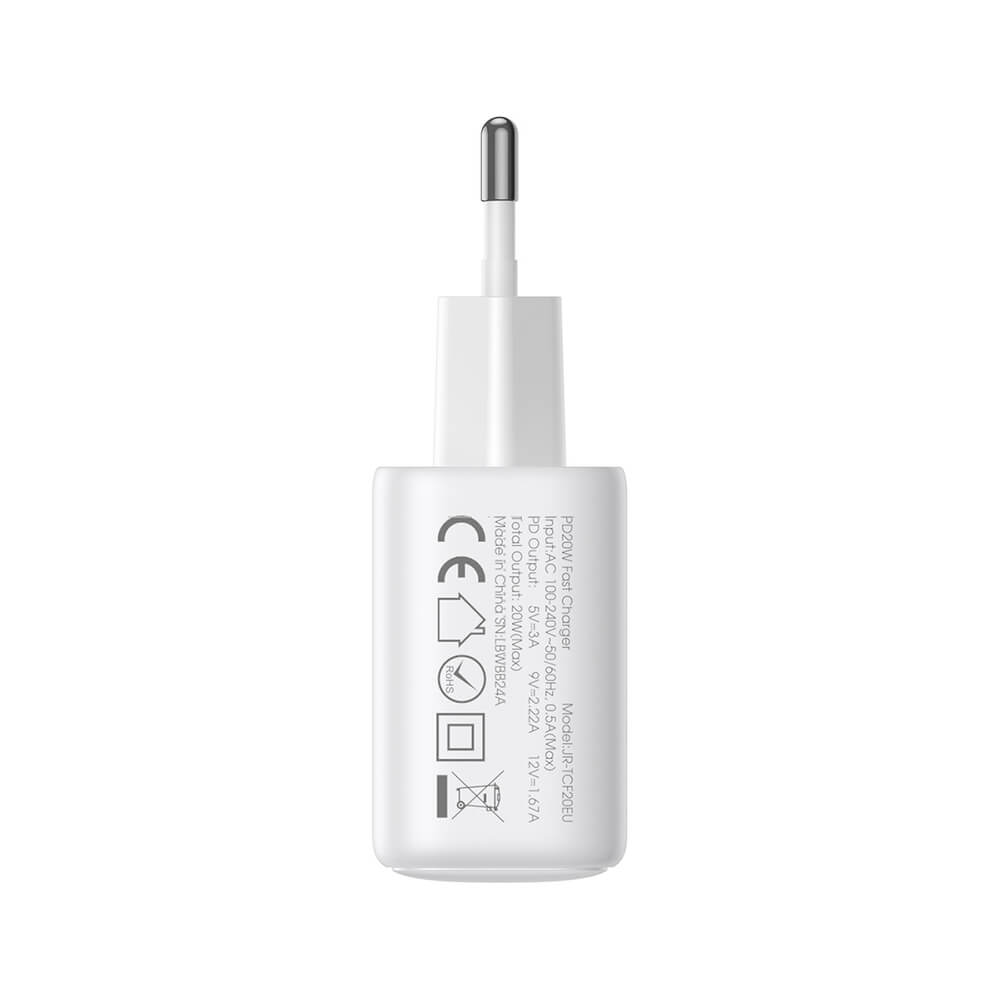 Joyroom JR-TCF20 20W USB-C PD Schnellladegerät Weiß - MIZO.at