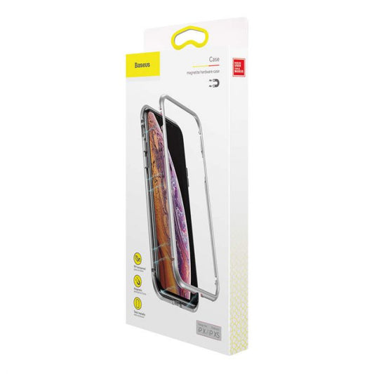 iPhone XS Case Magnetite Hardware – Premium Silber Schutz - MIZO.at