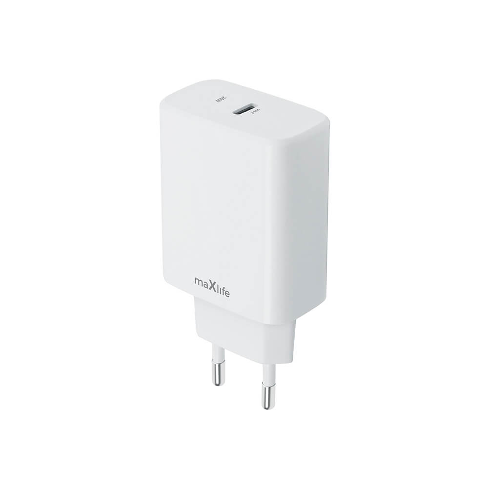 Maxlife USB-C Charger 20W | PD & QC Fast Charging White - MIZO.at