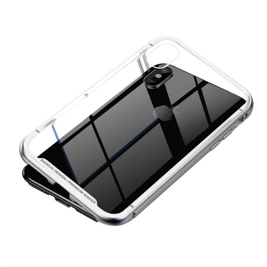 Baseus iPhone XS Max Case Magnetite Hardware – Silber Premium Schutz - MIZO.at