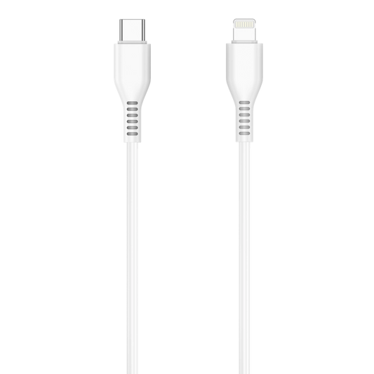 Jellico KDS-30 Lightning PD Ladekabel 20W USB-C Schnellladen Weiß - MIZO.at