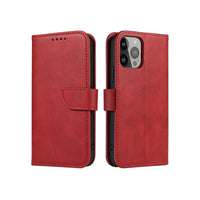 iPhone 15 Pro Magnet Flip Case | Red, Magnetic Protection - MIZO.at