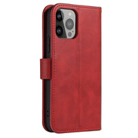 iPhone 15 Pro Max Magnet Flip Case | Red, Magnetic Protection - MIZO.at