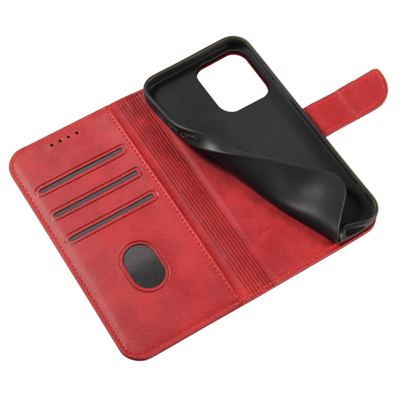 iPhone 15 Pro Magnet Flip Case | Red, Magnetic Protection - MIZO.at