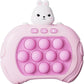 Pop It Arcade Game Bunny Rosa – Anti-Stress Fidget Spielzeug - MIZO.at