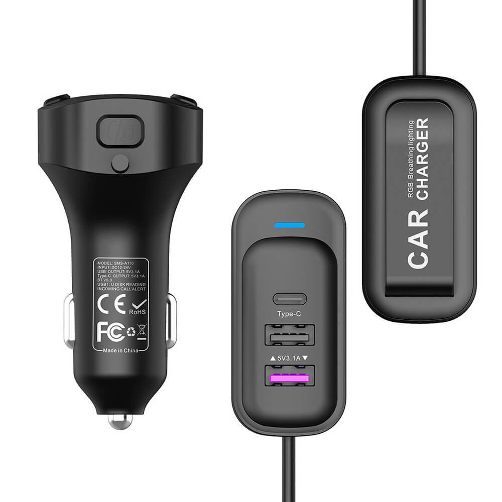 Somostel Multi-Port Netzteil 5 Anschlüsse 3.1A QC PD Schwarz - MIZO.at