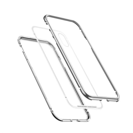 iPhone XS Case Magnetite Hardware – Premium Silber Schutz - MIZO.at