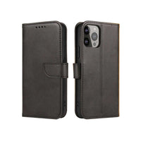 iPhone 15 Pro Magnet Flip Case | Black, Magnetic Protection - MIZO.at