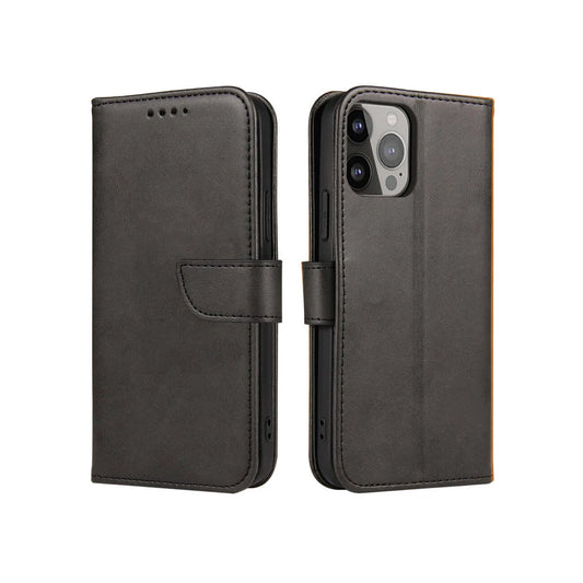 iPhone 15 Pro Max Magnet Flip Case Schwarz - MIZO.at