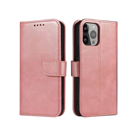 iPhone 15 Pro Magnet Flip Case | Pink, Magnetic Protection - MIZO.at