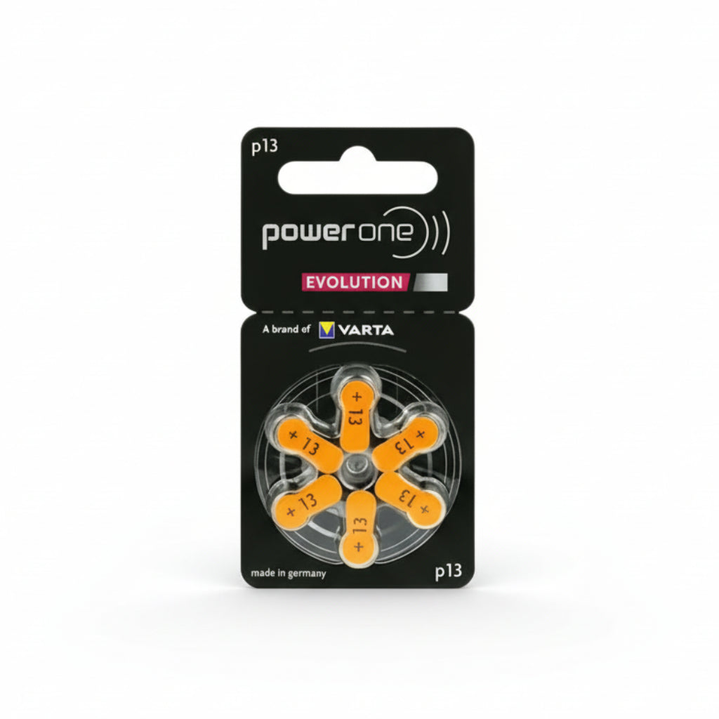 Power One Evolution VARTA 13 Hörgerätebatterien 6er Pack - MIZO.at
