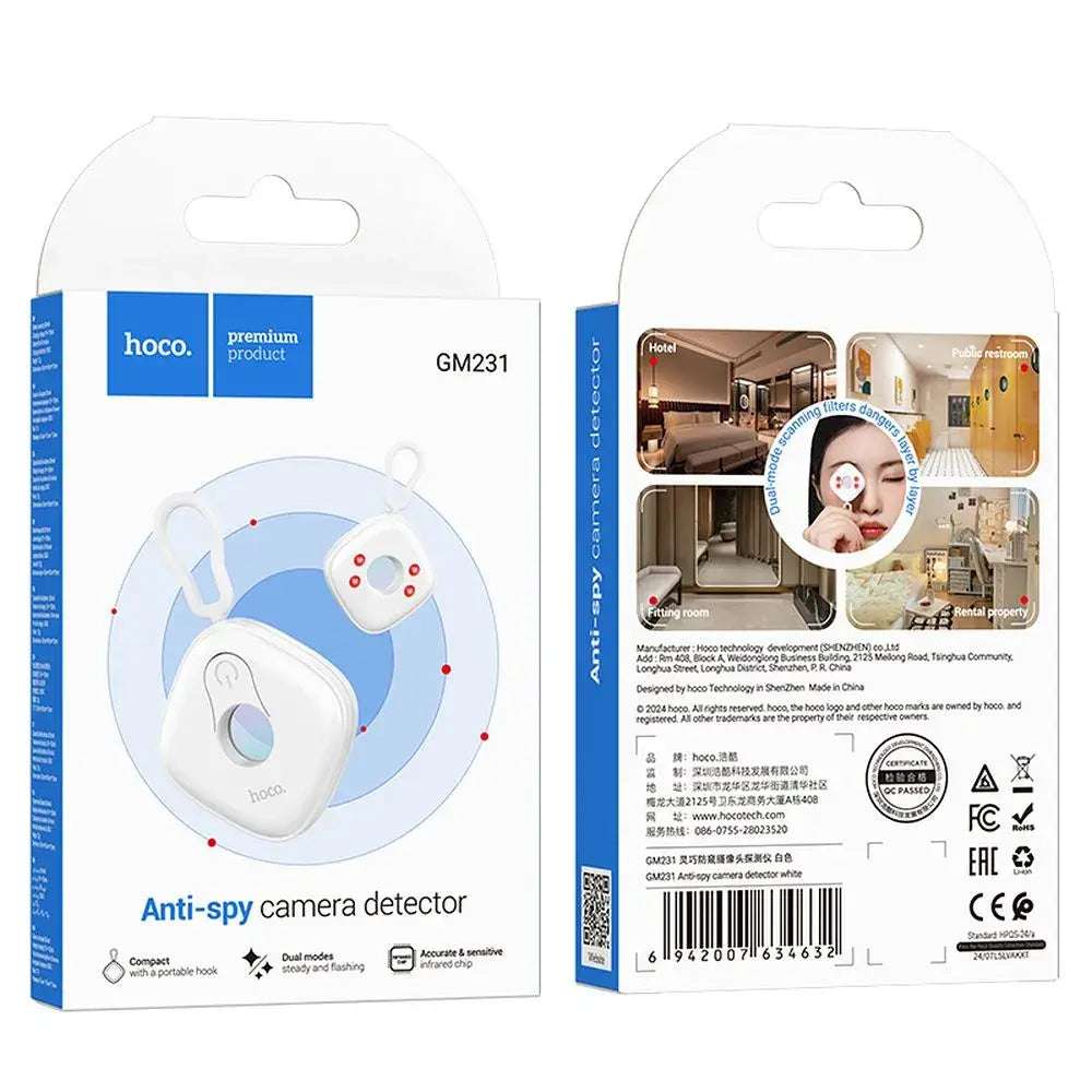 HOCO GM231 Anti-Spy Camera Detector White - MIZO.at