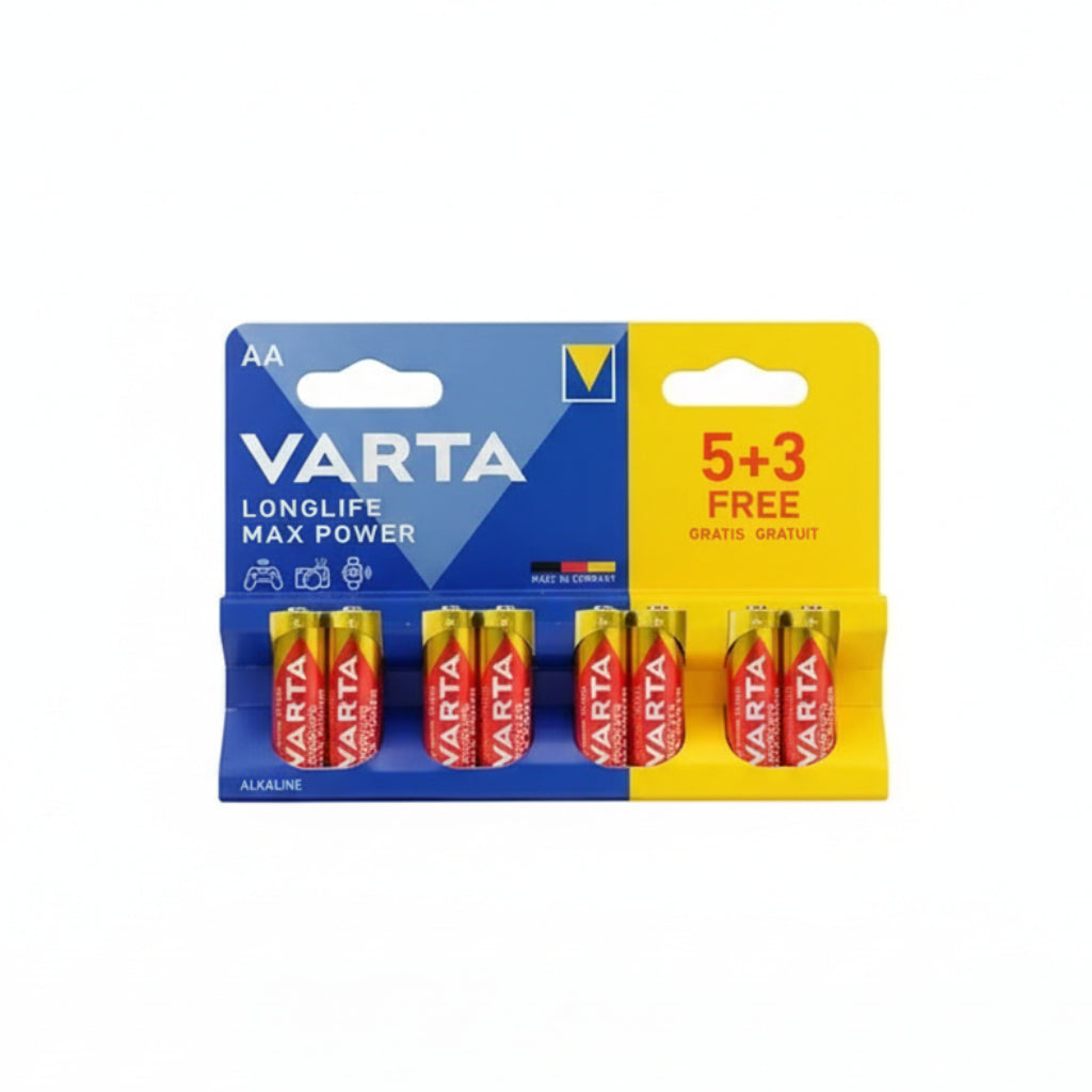 VARTA Max Power LR6/AA Alkaline Batterien 8er Pack - MIZO.at