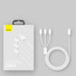 Baseus 3-in-1 USB Kabel – Lightning USB-C Micro USB Vielseitig - MIZO.at