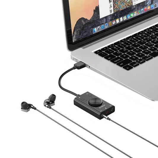 Orico SC2 USB Soundkarte Schwarz | Externe Audio-Adapter - MIZO.at