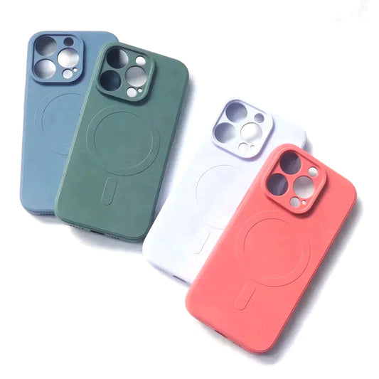 iPhone 15 Silikon Schutzhülle MagSafe Navyblau - MIZO.at
