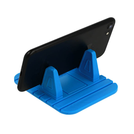 Universal Phone Stand Blau | Weiches Silikon, 120° Neigung - MIZO.at