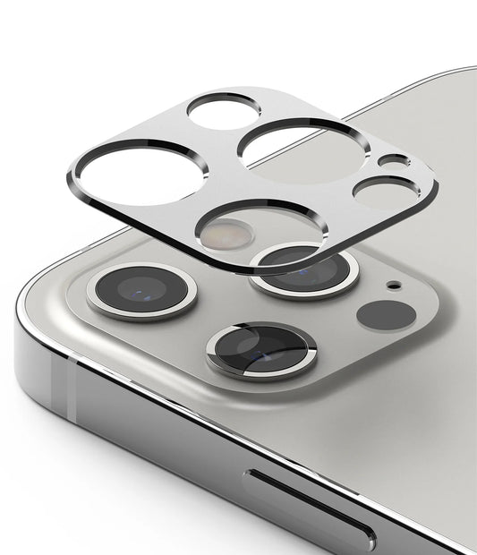iPhone 12 Pro Camera Protector | Silver | Aluminum Lens Guard - MIZO.at