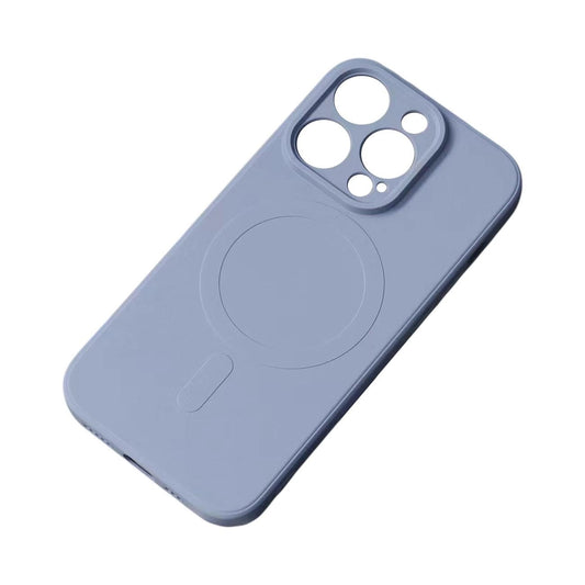 iPhone 15 Pro Max MagSafe Silikon Case Grau - MIZO.at