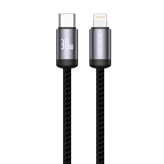 30W USB-C to Lightning PD Charging Cable - Jellico B27, Black - MIZO.at