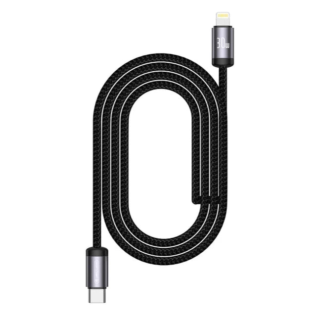 30W USB-C to Lightning PD Charging Cable - Jellico B27, Black - MIZO.at