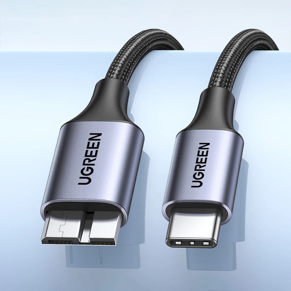 UGREEN USB-C to Micro USB-B 3.0 Cable | 1m Gray | Fast Data Transfer - MIZO.at