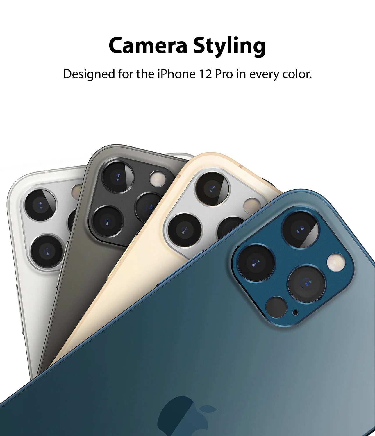 iPhone 12 Pro Camera Protector | Silver | Aluminum Lens Guard - MIZO.at