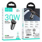 Hoco Auto-Ladegerät USB-C QC PD 30W Grau Metall - MIZO.at