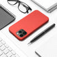 Silikon Case iPhone 14 Pfirsich Peach Soft - MIZO.at