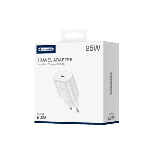 JELLICO EU25 25W PD Ladegerät Netzstecker USB-C Weiß - MIZO.at