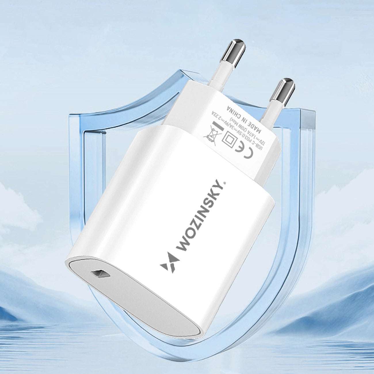 Wozinsky WGWCCW 20W USB-C Wall Charger | Fast Charging, Compact Design - MIZO.at