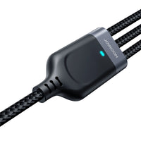 Joyroom 3-in-1 Multi-Use Cable | 30cm, Black, Universal Charging - MIZO.at