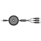 Jellico B19 3-in-1 Ladekabel – Lightning/USB-C/Micro USB 1.2m Schwarz - MIZO.at