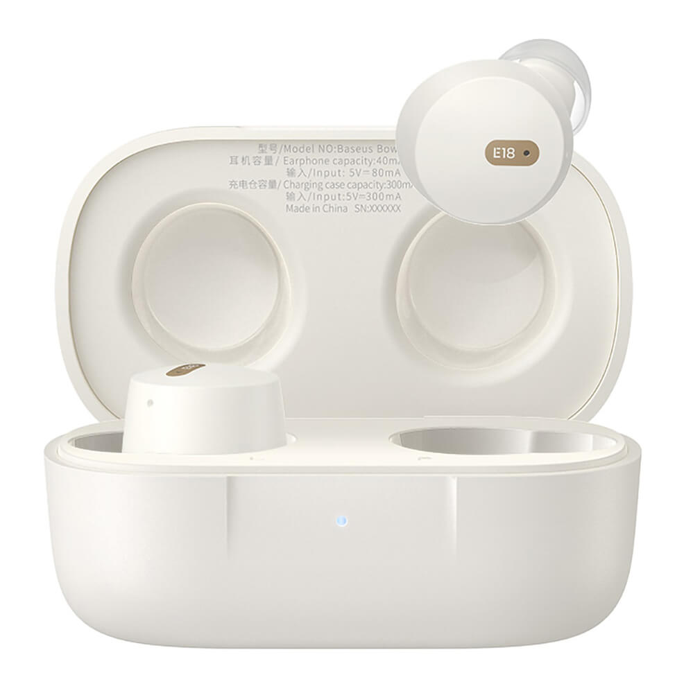 Baseus Bowie E18 Wireless TWS Earphones ENC IPX4 Weiß - MIZO.at