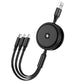 Jellico B19 3-in-1 Ladekabel – Lightning/USB-C/Micro USB 1.2m Schwarz - MIZO.at