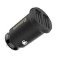 Baseus Grain Auto KFZ Ladegerät – 2x USB 3.1A Schwarz Schnell - MIZO.at
