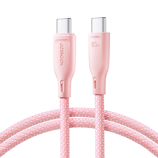 Joyroom 60W USB-C Cable | 1m, Pink, Fast Charging & Data Sync - MIZO.at