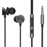 Joyroom Wired In-Ear Headphones | Dark Gray, Comfortable Sound Experience - MIZO.at