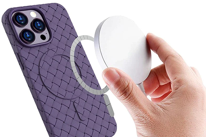 iPhone 15 Pro Max Braided MagSafe Case | Navy Blue, Durable & Stylish - MIZO.at