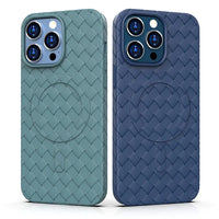 iPhone 15 Pro Max Braided MagSafe Case | Navy Blue, Durable & Stylish - MIZO.at