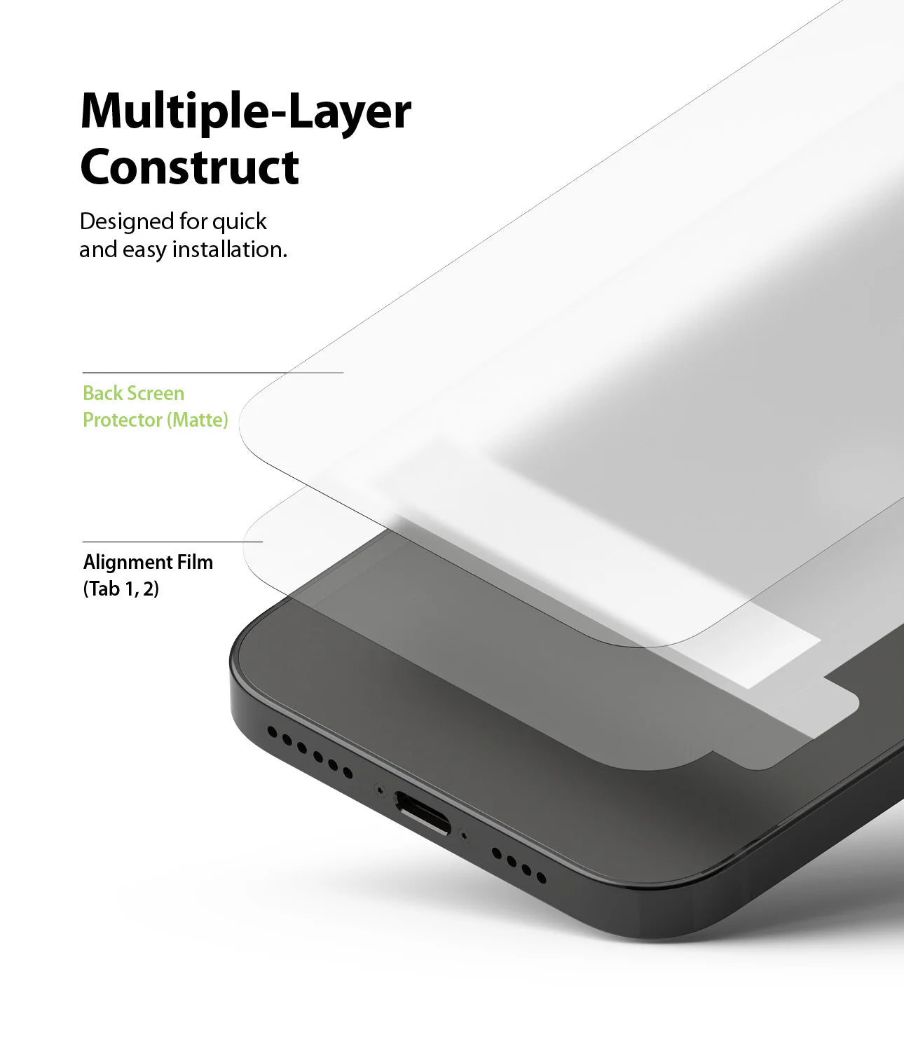 iPhone 12 Pro Max Back Protector | Invisible Defender, Matte Clean - MIZO.at